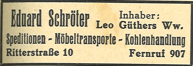 Werbeanzeige / Quelle: Adressbuch 1939 für den Kreis Torgau