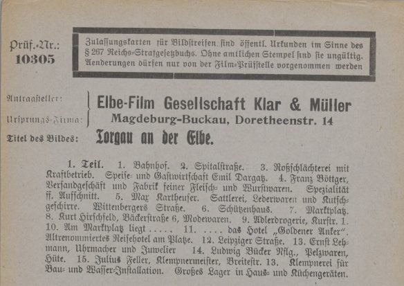 Torgau-Film von 1925: Welche Straßen, Plätze und Geschäfte zu sehen sind